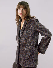East Jesi Printed Velvet Blazer, Multi (MULTI), large