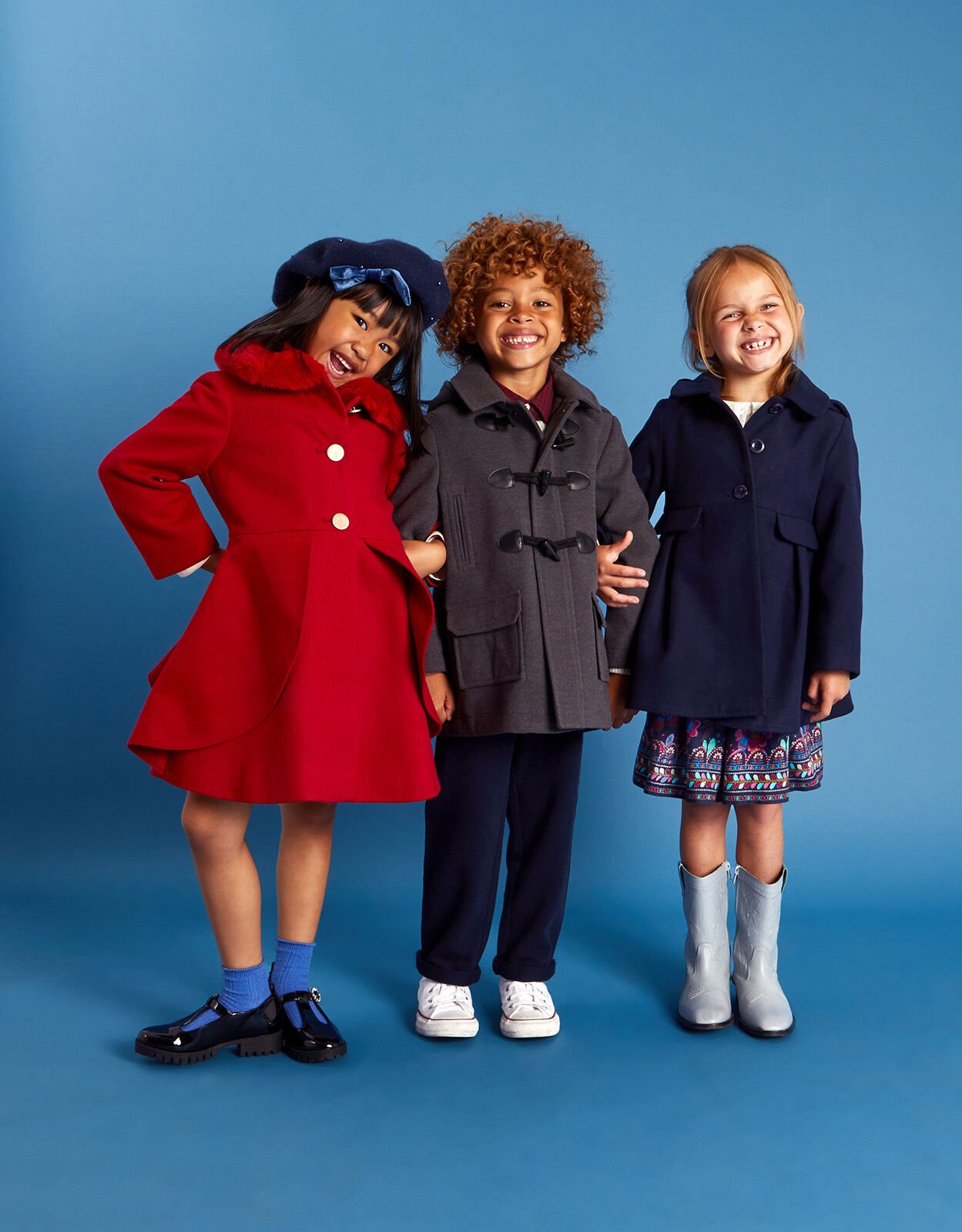 Girls red swing coat cheap