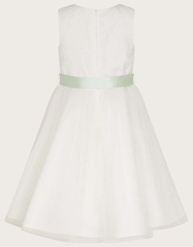 Freya 3D Scuba Bridesmaid Dress, Ivory (IVORY), large