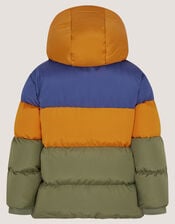 Water-Resistant Colourblock Puffer Jacket, Multi (MULTI), large