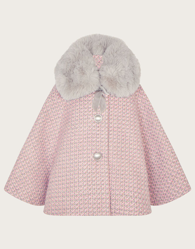 Baby Tweed Cape, Grey (GREY), large