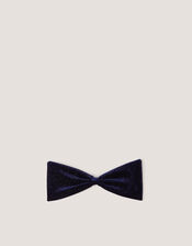 Sparkle Velvet Bow Hair Clip, Blue (NAVY), large