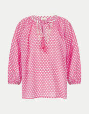 East Millie Floral Print Top, Pink (PINK), large