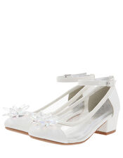 Sparkle Crystal Princess Shoes, Ivory (IVORY), large