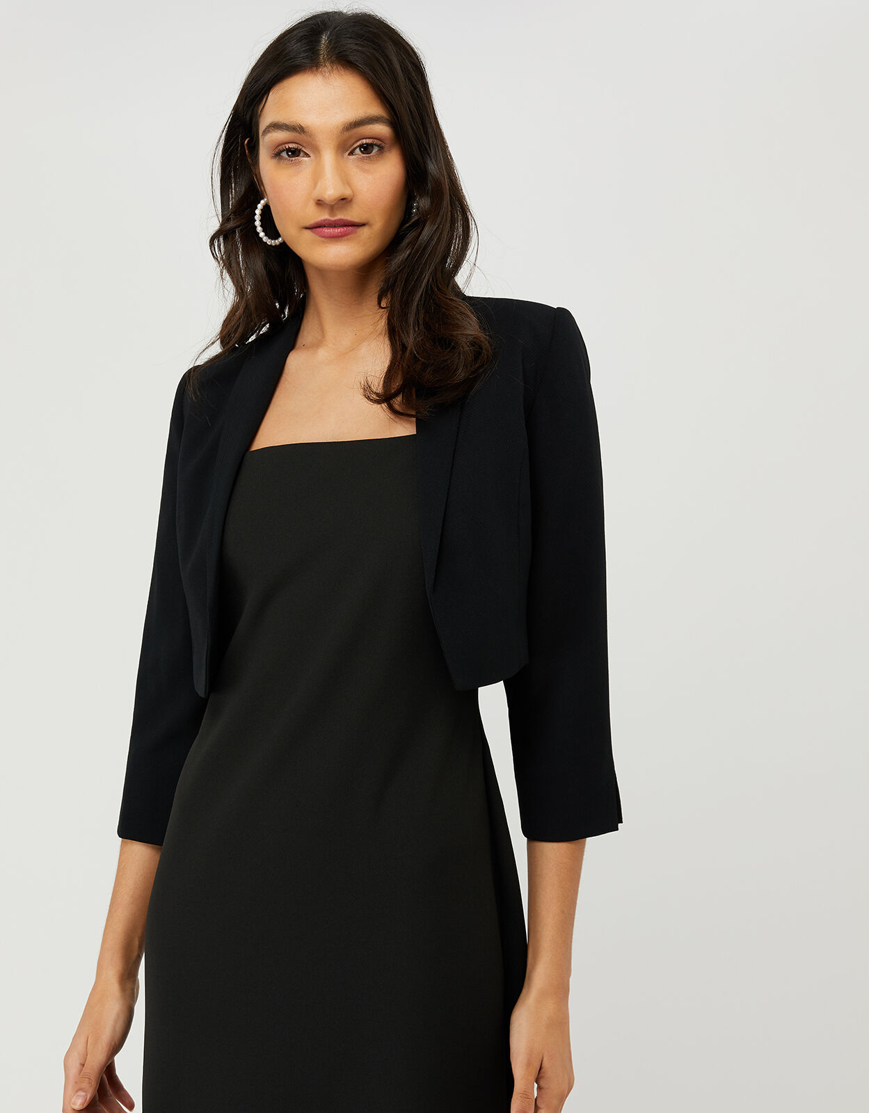 Juni Cropped Jacket Black | Women's