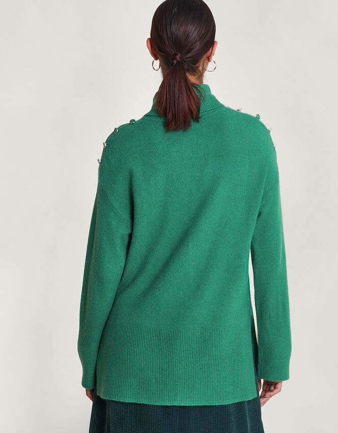 Lib Longline Jumper , Green (GREEN), large