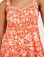 Myra Hanky Hem Dress, Orange (ORANGE), large