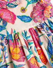 Baby Milena Floral Print Dress, Ivory (IVORY), large