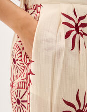 Sunnie Wide Leg Beach Trousers, Ivory (IVORY), large