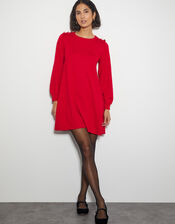 Susie Mini Sweater Dress, Red (RED), large