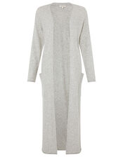 LOUNGE Maxi Cardigan , Grey (GREY), large