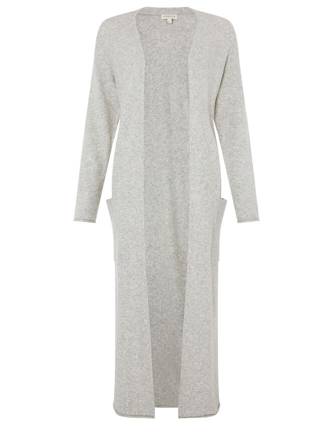 LOUNGE Maxi Cardigan , Grey (GREY), large