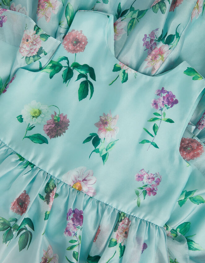 Calla Floral Organza Tiered Party Dress, Multi (MULTI), large