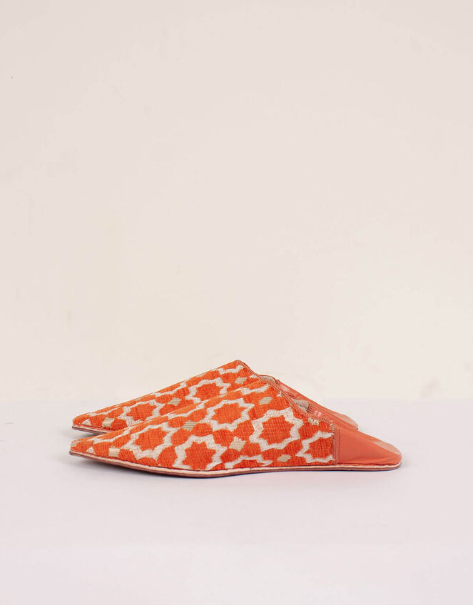 Bohemia Design Star Brocade Slippers, Orange (ORANGE), large