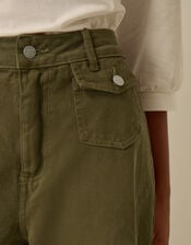 Gina Wide Leg Jeans, Green (OLIVE), large