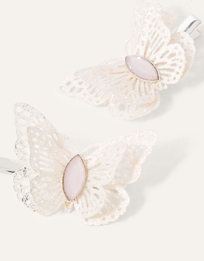 Glitter Butterfly Hair Clip Twinset, , large