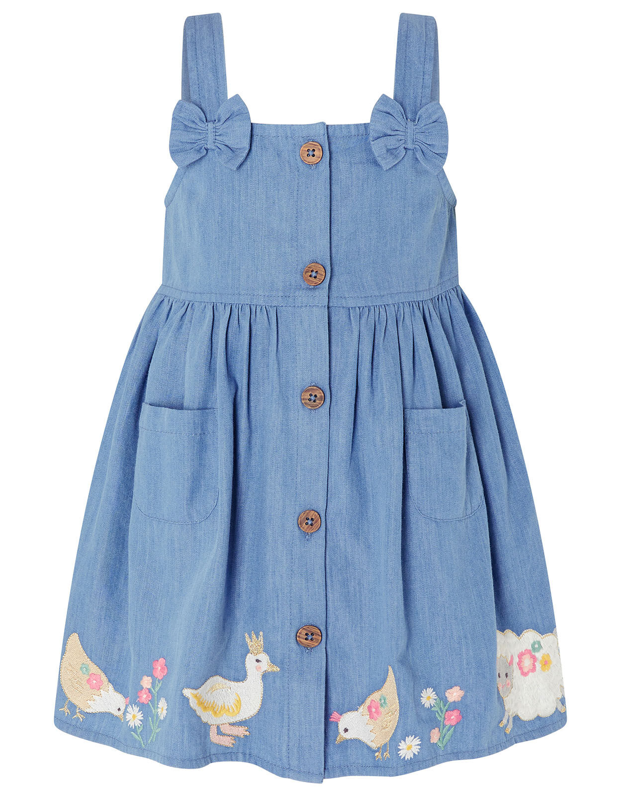 Baby girl 2025 denim pinafore