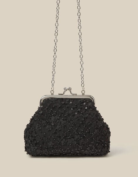 Taylor Beaded Bag , Black (BLACK), large