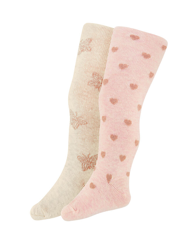 2X Baby Sparkly Butterfly Tights, Multi (MULTI), large