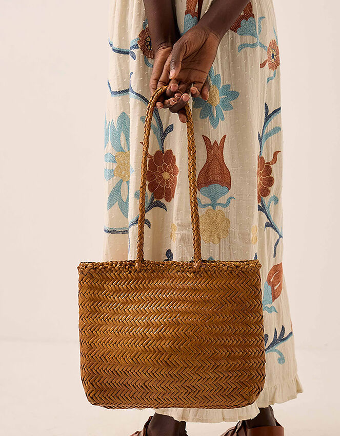 Ellyla Ari Woven Leather Tote Bag, , large