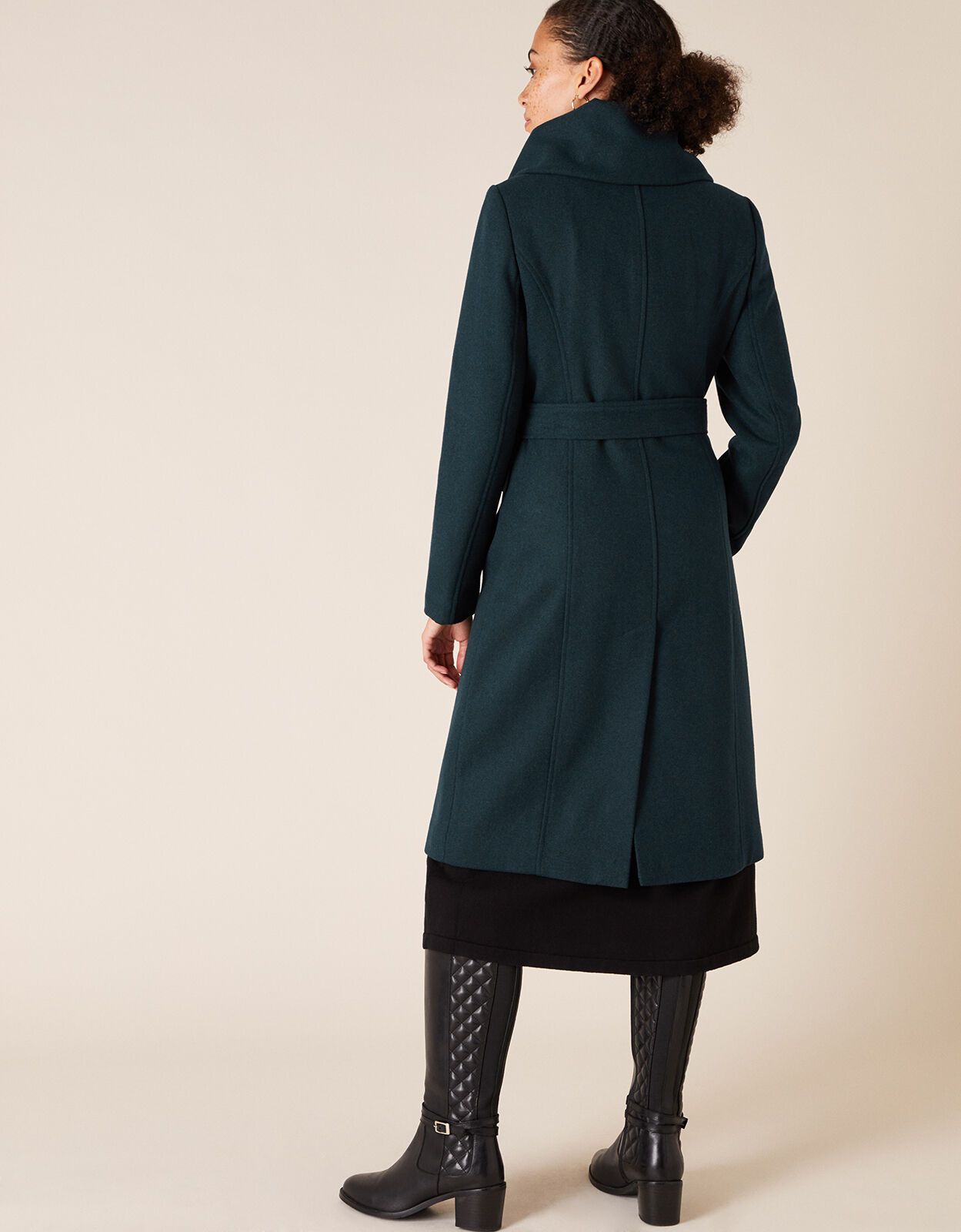 Teal wrap sales coat