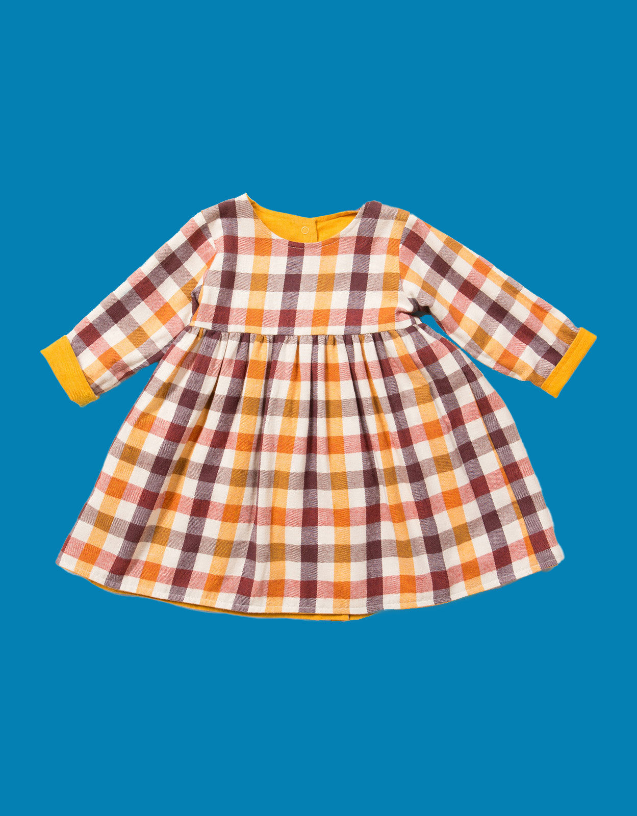Little Green Radicals Reversible Corduroy Pocket Dress Red