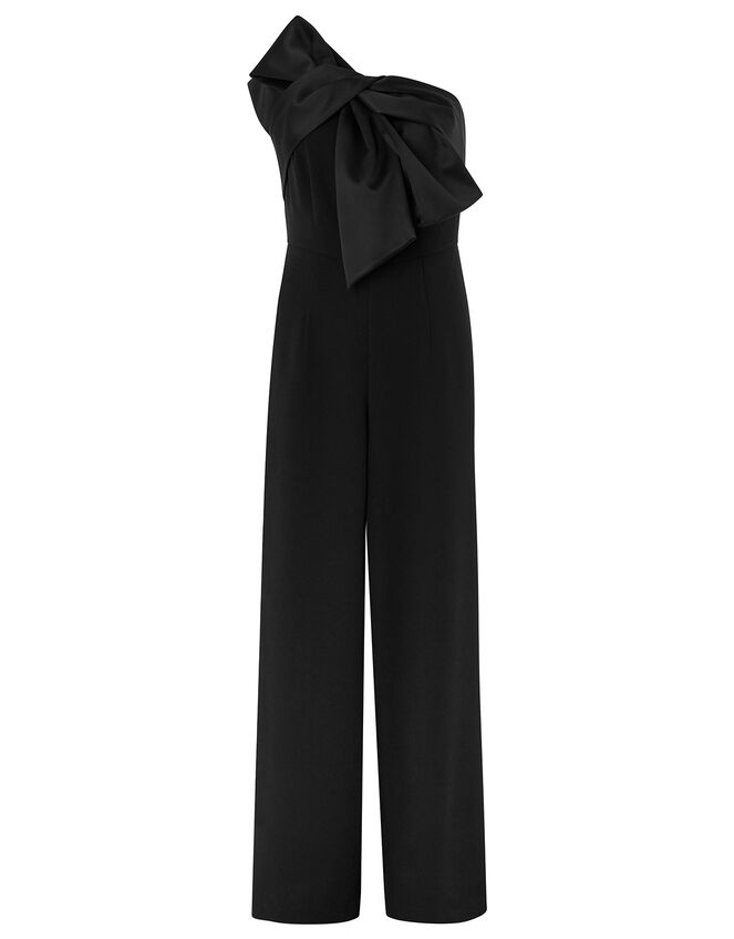 Zara Bow Jumpsuit, Black (BLACK), large