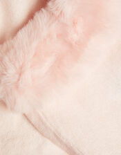 Baby Supersoft Faux Fur Collar Cardigan, Pink (PINK), large