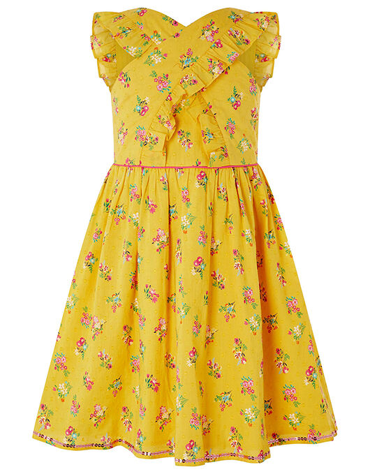 Grace Floral Ruffle Dress in Organic 