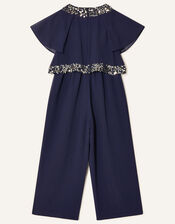 Meghan Sequin Jumpsuit, Blue (NAVY), large