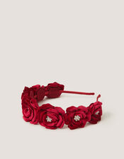 Velvet Rose Pearl Headband, , large