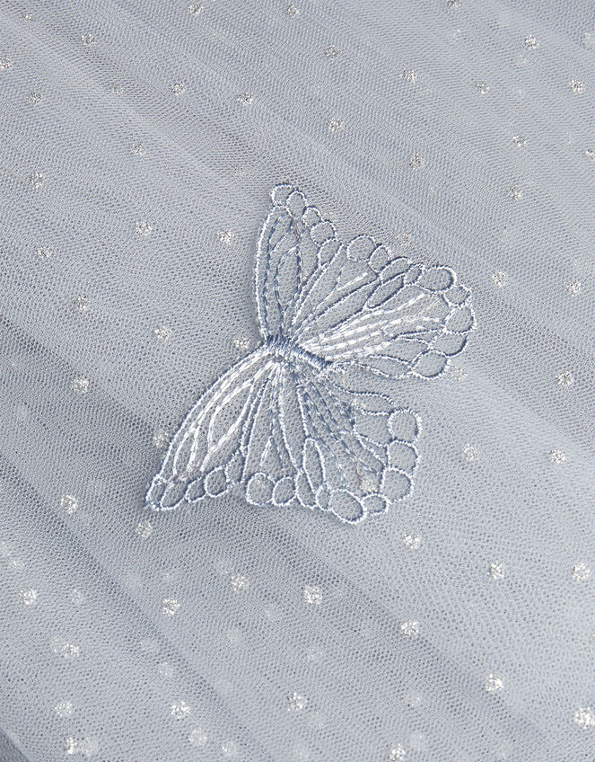 Land of Wonder Butterfly Wings Glitter Dress, Grey (GREY), large