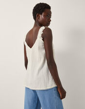 Celia Lace Pintuck Cami Top, Cream (CREAM), large