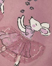 Baby Mouse Top and Bow Leggings Set, Purple (PURPLE), large