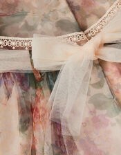 Baby Vintage Flower Tulle Party Dress, Multi (MULTI), large
