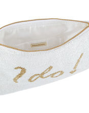Ines I Do Bead-Embellished Pouch, , large