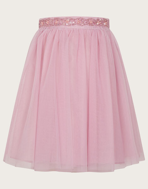 Land of Wonder Beaded Belt Tutu Skirt, Pink (DUSKY PINK), large