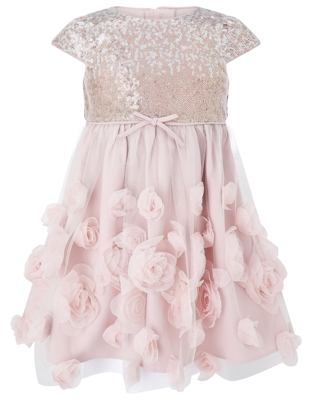 dusky pink sequin dress