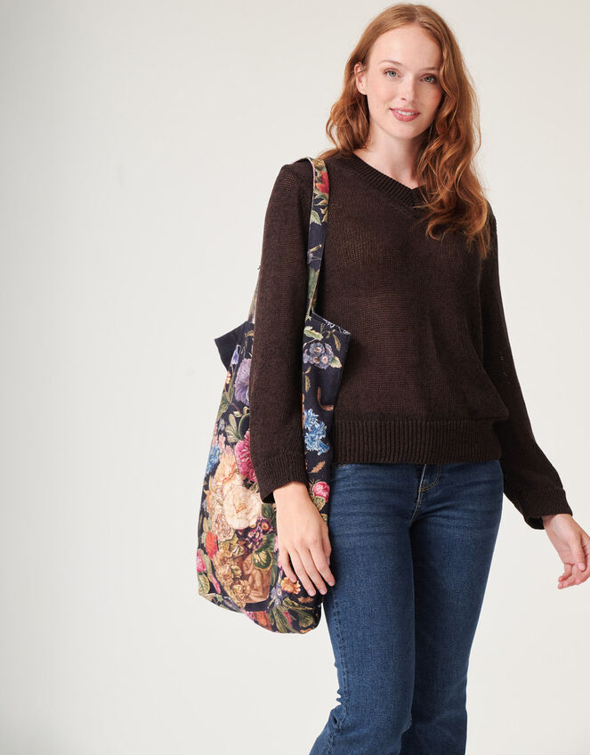 One Hundred Stars Primula Canvas Tote Bag, , large