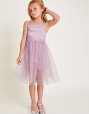 Misty Tulle Top and Shorts Set, Purple (LILAC), large