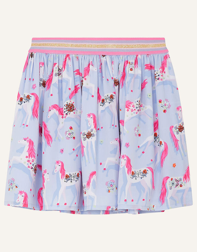 Floral Unicorn Skirt, Purple (LILAC), large