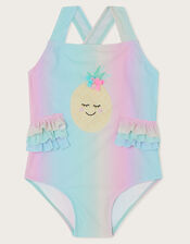 Baby Novelty Pineapple Swimsuit, Multi (MULTI), large