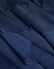 Arizona Halter Ruffle Prom Dress, Blue (NAVY), large