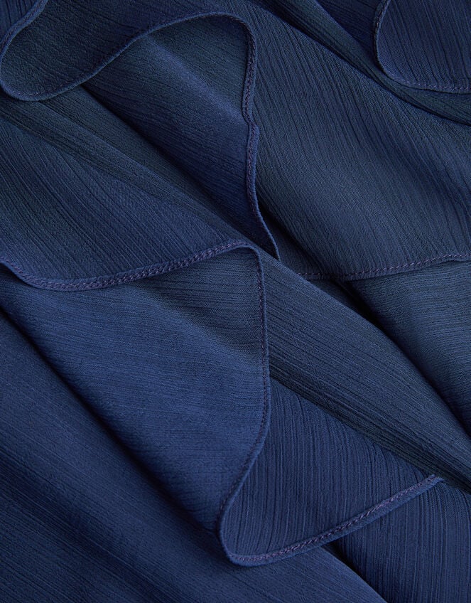 Arizona Halter Ruffle Prom Dress, Blue (NAVY), large