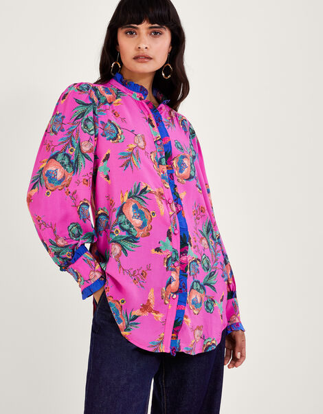 Jordann Print Blouse, Pink (PINK), large