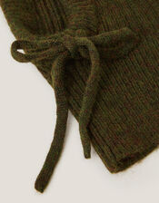 Darla Knitted Bonnet, Green (KHAKI), large
