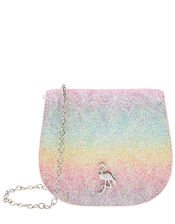 Flamingo Rainbow Glitter Bag, , large