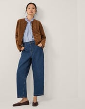 Isla Faux Suede Jacket, Brown (BROWN), large