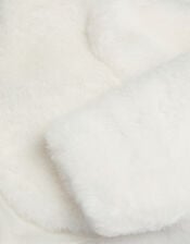 Baby Lara Faux Fur Jacket, Ivory (IVORY), large