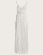 Holly Cowl Neck Bridal Dress, Ivory (IVORY), large